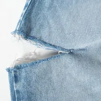 メゾンマルジェラ 23SS コットン デニムパンツ 38 レディース ブルー