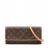 ヴィトン モノグラム ポシェットツインGM M51852 ブラウン