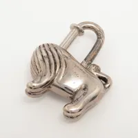 エルメス カデナ ライオン 1997 チャーム メタル シルバー A4236450