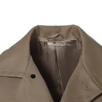 エルメス ヴェロニク ニシャニアン 20AW コットン×レザー コート 44