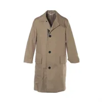 エルメス ヴェロニク ニシャニアン 20AW コットン×レザー コート 44