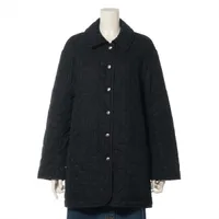 エルメス カシミヤ ノーカラージャケット 38 レディース グレー