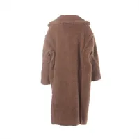 マックスマーラ テディベア キャメル×シルク ロングコート XS