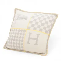 エルメス ブランケット ウール×カシミヤ ボルドー×オレンジ A3439568