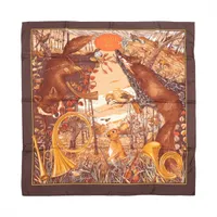 エルメス カレ90 CAVALIERS PEULS プール族の騎手 スカーフ シルク