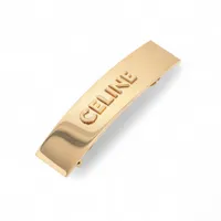 セリーヌ ロゴ バレッタ GP ゴールド A4238774｜中古ブランド品