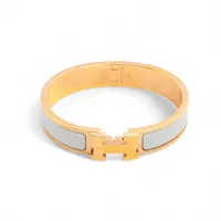 HERMES ゴールド バングル H型デザイン エルメス Hバングル クリッククラックPM SP0223 バングル GP ゴールド