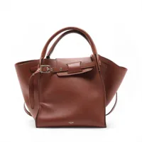 セリーヌ ビッグバッグ スモール レザー 2WAYハンドバッグ ブラウン