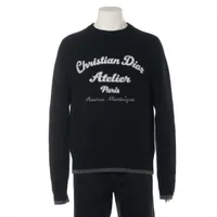 ディオール ウール ニット XL メンズ ブラック アトリエ刺繍