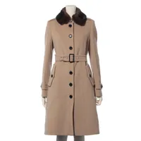 バーバリーロンドン ウール×カシミヤ コート 36 レディース ブラック