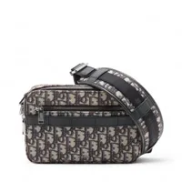 ディオール オブリーク サファリ キャンバスxレザー ショルダーバッグ