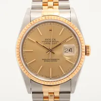 ロレックス デイトジャスト36 16233 SS×YG SS×YG AT シャンパン文字盤