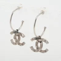 セリーヌ ノット SCA1224 フープピアス メタル シルバー A3408154