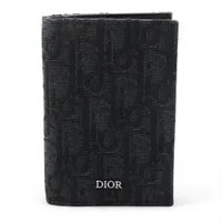 ディオール サドル レザー カードケース ブラック マグネット AP095827