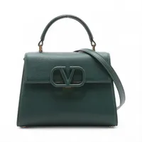 ヴァレンティノガラヴァーニ Vスリング レザー 2WAYハンドバッグ
