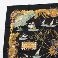 エルメス カレ90 VOILES DE LUMIERE 光の帆船 スカーフ シルク