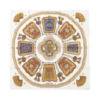 エルメス カレ90 poste et cavalerie サーベル飾り袋 スカーフ シルク