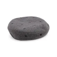 エルメス サントノーレ チャーム ベレー帽 58 カシミヤ グレー