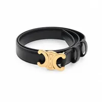 セリーヌ トリオンフ ベルト 75 GP×レザー ブラック×ゴールド ZZ026174