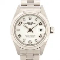 ロレックス オイスターパーペチュアルデイト 79160 SS SS AT ホワイト文字盤 あまりごま1