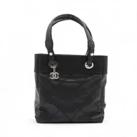 シャネル パリビアリッツPM コーティングキャンバス トートバッグ