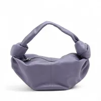 ボッテガヴェネタ ダブルノット ミニ レザー ハンドバッグ パープル