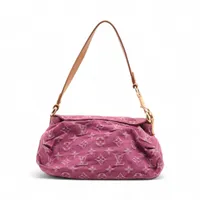 ヴィトン モノグラムデニム ミニプリーティ M95216 ピンク A4242644