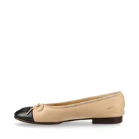 シャネル ココマーク レザー フラットパンプス 35 1/2 レディース