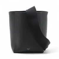 セリーヌ トリオ レザー ショルダーバッグ グリーン WZ411055｜中古