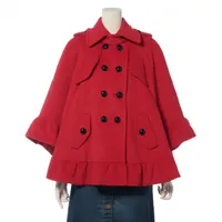 バーバリーブルーレーベル ウール×アンゴラ ショートコート 38