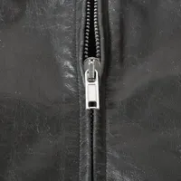 リックオウエンス 25SS カーフ レザージャケット IT52 メンズ ブラック