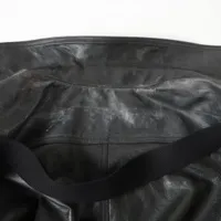 リックオウエンス 25SS カーフ レザージャケット IT52 メンズ ブラック