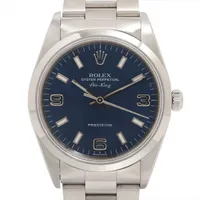 ロレックス エアキング 14000 SS SS AT ブルー文字盤 あまりごま2