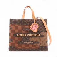 Louis Vuitton Monogram landscape Shopper Tote Bag MM M15274 Brown
