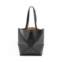 ロエベ パズルフォルド ミディアム レザー トートバッグ ブラック