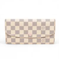 ヴィトン ダミエアズール ポルトフォイユエミリー N41625 ローズバレ