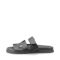 エルメス グラディス デニム×レザー サンダル 35.5 レディース