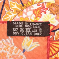 エルメス カレ45 ガヴロッシュ Fleurs et papillons de Tissus 花咲く