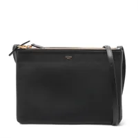 セリーヌ トリオ ラージ レザー ショルダーバッグ ブラック A4246815