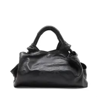 イヴサンローラン ミューズトゥ レザー ハンドバッグ ブラック