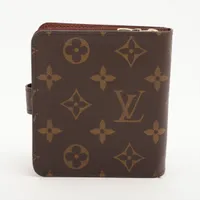 ヴィトン モノグラム コンパクトジップ M61667 ブラウン コンパクト