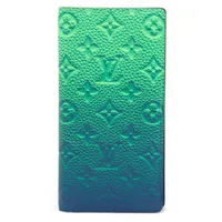 ヴィトン トリヨン ポルトフォイユブラザ M81255 ブルー ロング