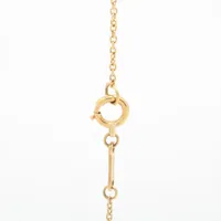 ティファニー オープンハート 1P ルビー ネックレス K18(YG) 4.0g