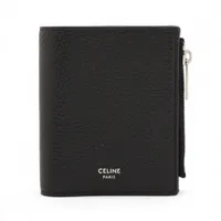 セリーヌ ロゴ レザー コンパクトウォレット ブラック A4248314｜中古