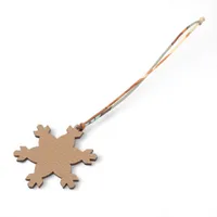 エルメス プティアッシュ チャーム レザー ベージュ×ブラウン スノー