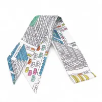 エルメス ツイリー PANTIN CITY パンタンシティ スカーフ シルク