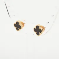 ヴァンクリーフ&アーペル スウィートアルハンブラ オニキス ピアス 750