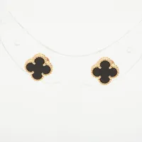 ヴァンクリーフ&アーペル スウィートアルハンブラ オニキス ピアス 750
