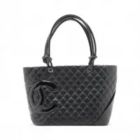 シャネル カンボンライン ツイード トートバッグ マルチカラー