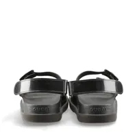 グッチ ミニダブルG ラバー サンダル 41 メンズ ブラック 660243 GG